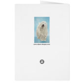 Peinture Komondor - Cute Original Chien Art (Dos)