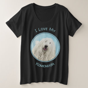 Peinture Komondor - Cute Original Chien Art