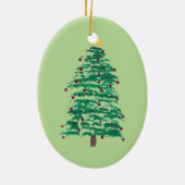 Peinture lâche d'arbre de Noël, ornements (Dos)