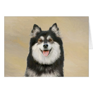 Peinture Lapphund Finlandaise - Joli art original