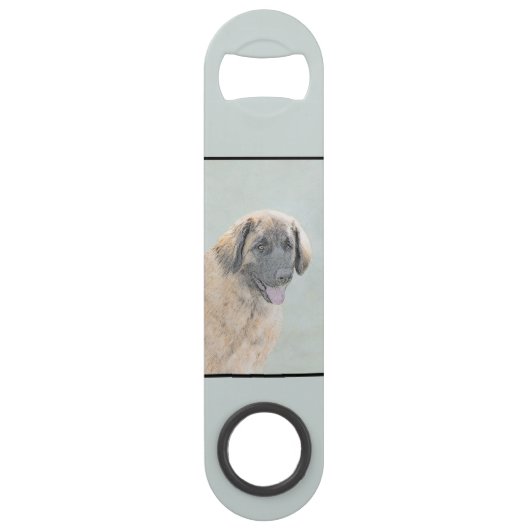Peinture Leonberger - Joli art original chien (Dos)