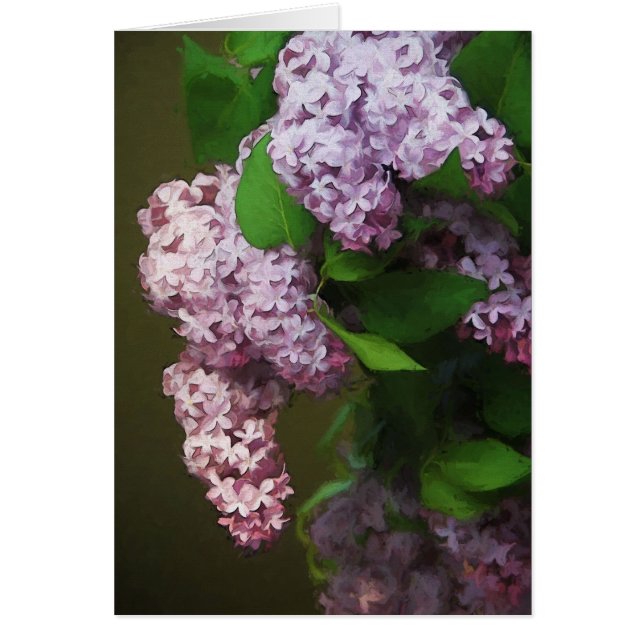 Peinture lilas pourpre de bouquet (Devant)