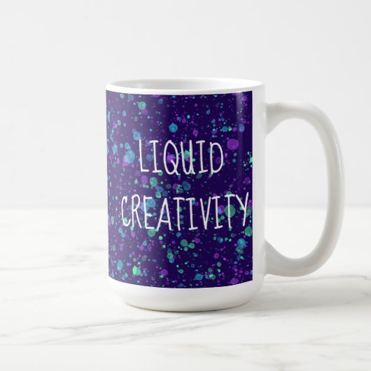 Peinture Liquide de créativité Splatter Mug (Droite)