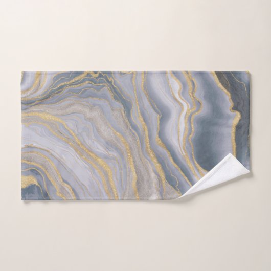 Peinture Liquide Gris Or Fluide (Serviette à main)