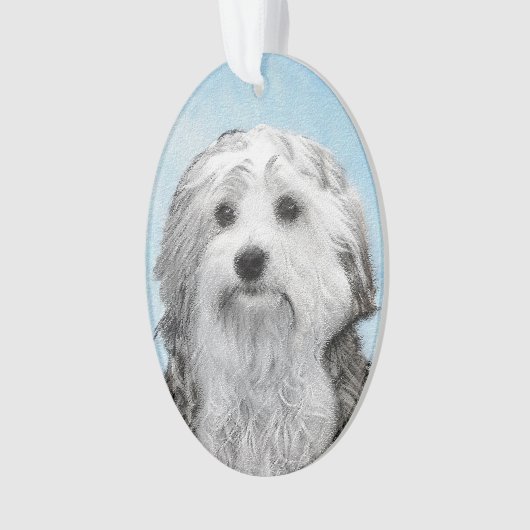 Peinture Lowchen - Cute Original Chien Art (devant)