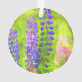 Peinture Lupine - Art Fleur Original (dos)