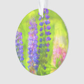 Peinture Lupine - Art Fleur Original (devant)