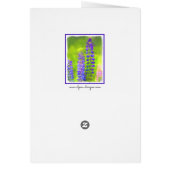 Peinture Lupine - Art Fleur Original (Dos)