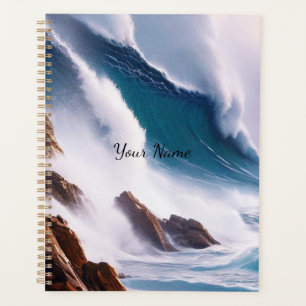 Peinture majestueuse des vagues océaniques