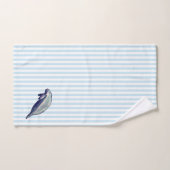 Peinture Manatee Aquarelle Bleu Serviette de bain  (Serviette à main)