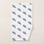 Peinture Manatee Aquarelle Ensemble de serviettes (Serviette à main)