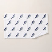 Peinture Manatee Aquarelle Ensemble de serviettes (Serviette à main)