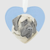 Peinture Mastiff (Fawn) anglaise - Art Chien origi (dos)