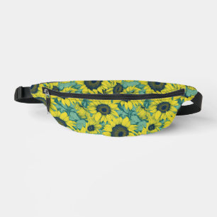 Peinture moderne de tournesol jaune vert 