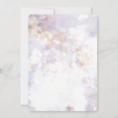 Peinture moderne Faire-part de mariage romantique (Dos)