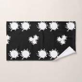 Peinture moderne noir et blanc (Serviette à main)