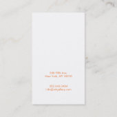 Peinture moderne Peinture Carte de visite (Dos)