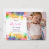 Peinture modifiable Invitation Anniversaire (Devant)