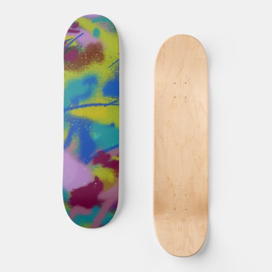 Peinture Motif Grunge Spray Skateboard (Recto)