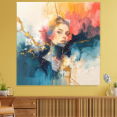peinture murale abstraite, impression d'art modern (Insitu(Salon))