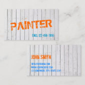 Peinture murale colorée Carte de visite (Devant / Derrière)