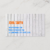 Peinture murale colorée Carte de visite (Dos)