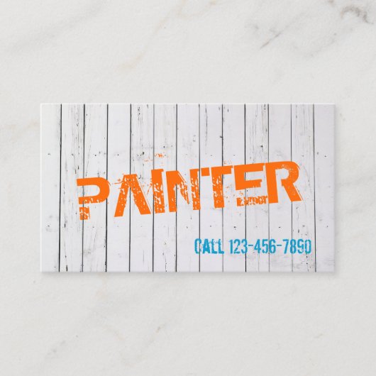 Peinture murale colorée Carte de visite (Devant)