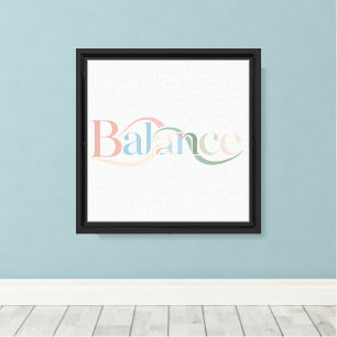 Peinture murale minimaliste "Balance" - Toile enve