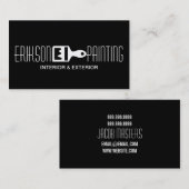 Peinture noire Carte de visite de construction Pei (Devant / Derrière)