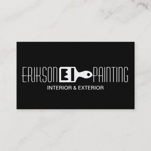 Peinture noire Carte de visite de construction Pei (Devant)