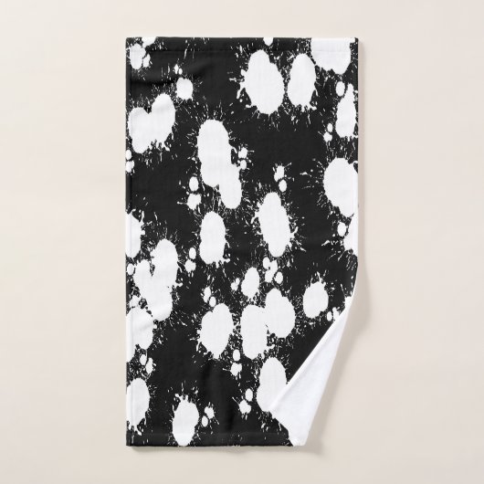 Peinture noire et blanche (Serviette à main)