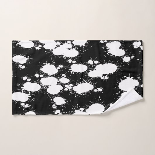 Peinture noire et blanche (Serviette à main)