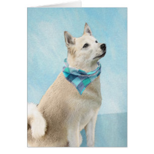 Peinture norvégienne Buhund - jolie art original c