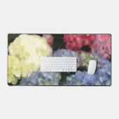 Peinture numérique à fleurs bleu et rose Hydrangea (Clavier et souris)