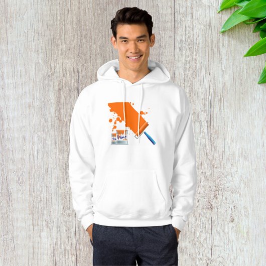 Peinture Orange Peinture Sweat - shirt à capuche