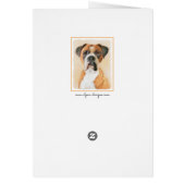 Peinture originale de chien Boxer non recadrée Art (Dos)