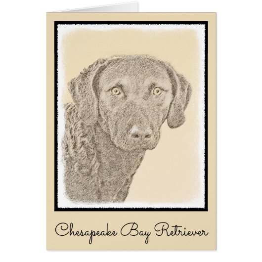 Peinture originale de chien par Retriever de Chesa (Devant)