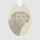 Peinture originale de chien par Retriever de Chesa (devant)