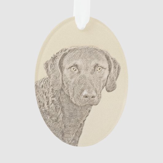 Peinture originale de chien par Retriever de Chesa (dos)