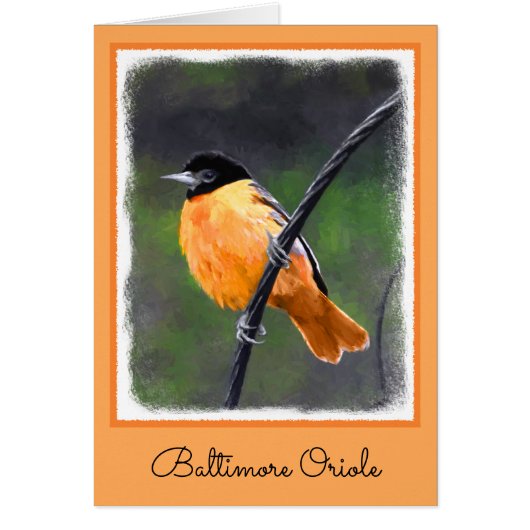 Peinture Oriole - Art Oiseau Original (Devant)