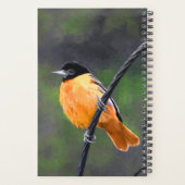 Peinture Oriole - Art Oiseau Original (Dos)