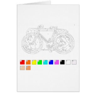 Peinture par la carte de nombres : Bicyclette