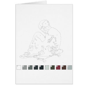 Peinture par la carte de nombres : Enfant de