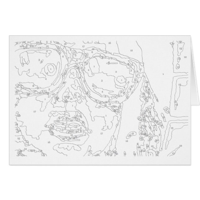 Peinture par la carte de nombres : Fille de (Devant horizontal)