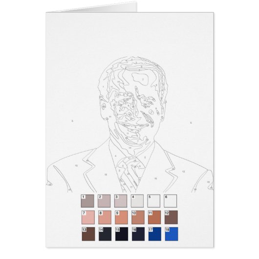 Peinture par numéros Carte : Joe Biden (Devant)