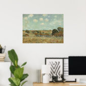 Peinture paysagère poster vintage (Bureau à domicile)