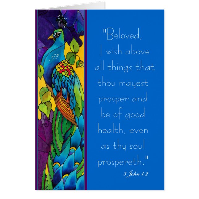 Peinture Peacock Art (Devant)