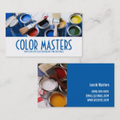 Peinture Peintre Carte de visite de construction (Devant / Derrière)