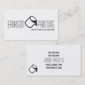 Peinture Peintre Carte de visite de construction (Devant / Derrière)