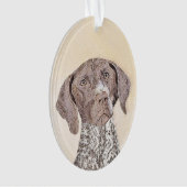 Peinture pointeur germanique à pois court - Chien  (devant)